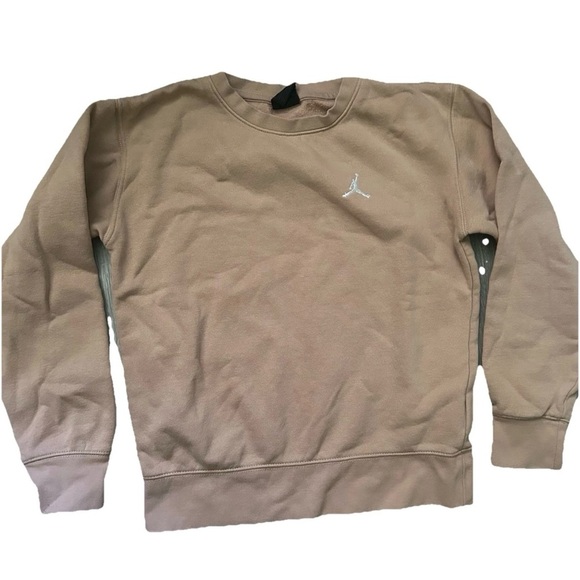 Jordan Youth Beige Crewneck Sweatshirt Size Medium (10-12) - Picture 1 of 3